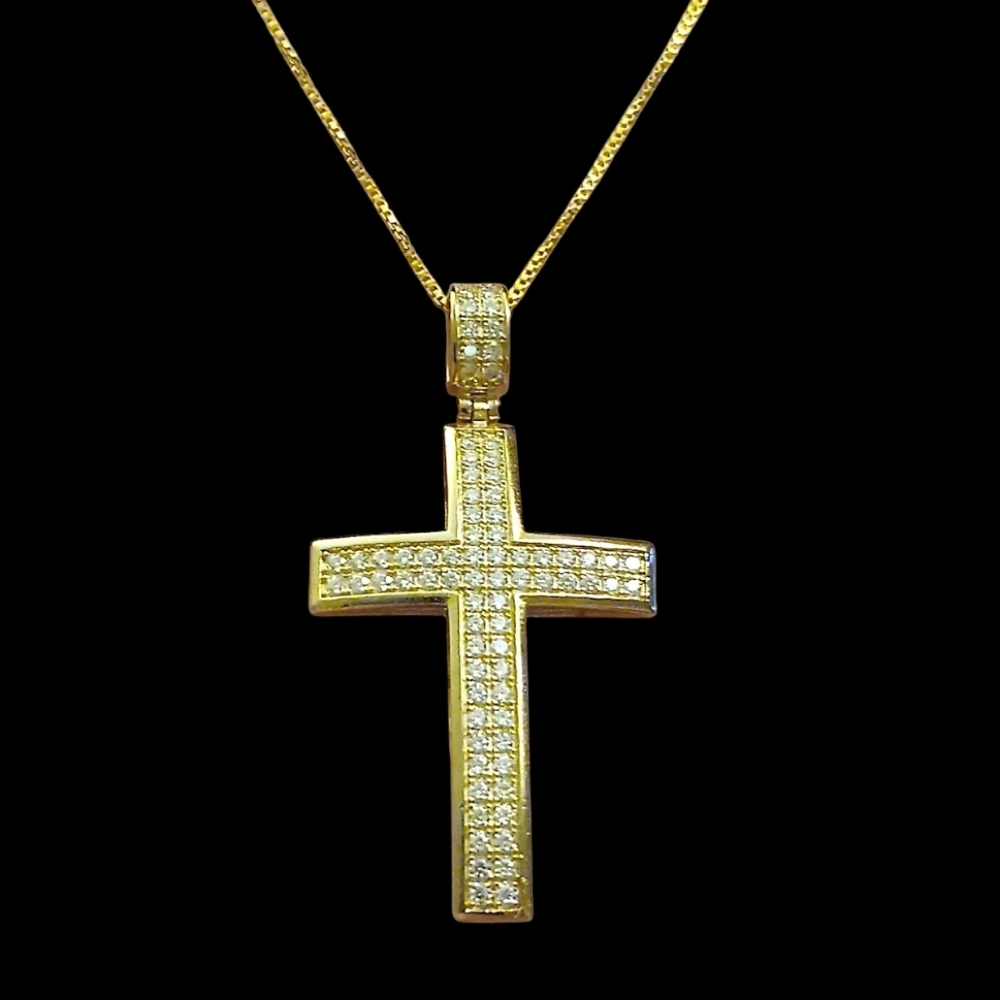 925 Moissanite Cross Necklace
